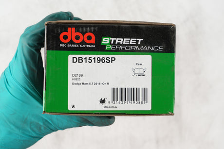 Sp Performance Brake Pads Dodge Ram 5.7 2018 On Rear DB15196SP - DBA | Universal Auto Spares