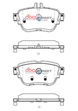 Ss Street Series Brake Pads Mercedes-Benz E300 Rear Both 2020 Rear DB15197SS - DBA | Universal Auto Spares
