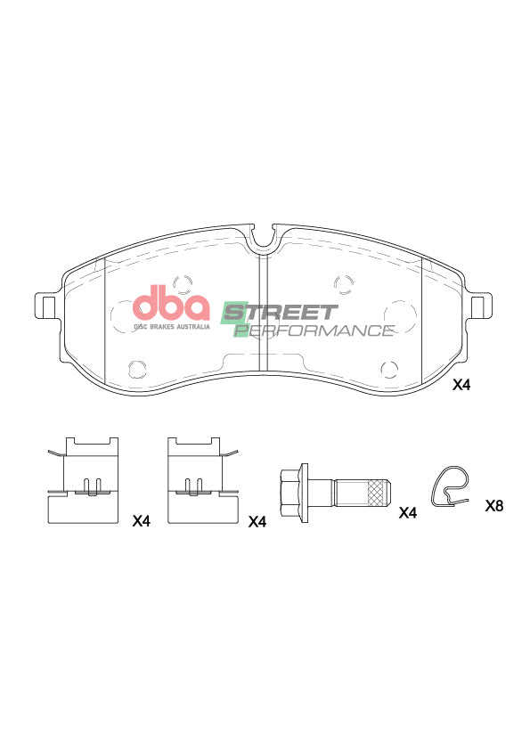 Sp Performance Brake Pads Volkswagen Crafter Sy 1LC 2016 On Rear DB15200SP - DBA
