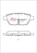 Ss Street Series Brake Pads Mazda 6 Mps 2002-2008 Rear DB15203SS - DBA | Universal Auto Spares