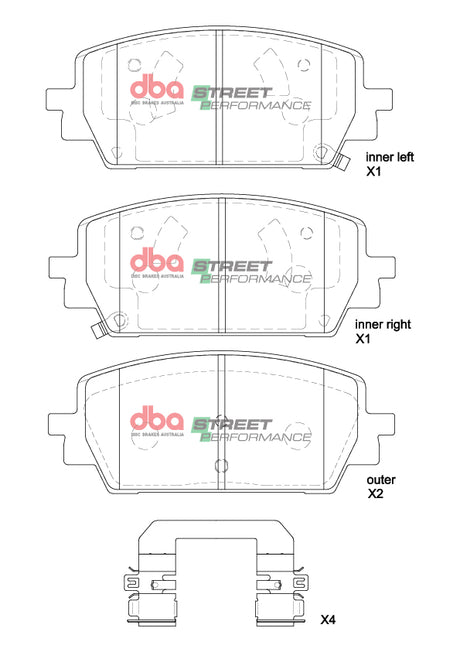 Sp Performance Brake Pads Genesis G80 2.5T/AWD 2020 On Front DB15205SP - DBA | Universal Auto Spares