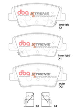 Xp Performance Brake Pads Hyundai Staria/Genesis G80 2.5T/AWD 2020 On Rear DB15206XP - DBA