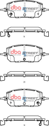Ss Street Series Brake Pads Mazda MX30 2020 > Front DB15207SS - DBA | Universal Auto Spares