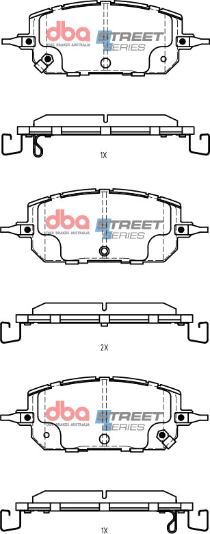Ss Street Series Brake Pads Mazda MX30 2020 > Front DB15207SS - DBA | Universal Auto Spares