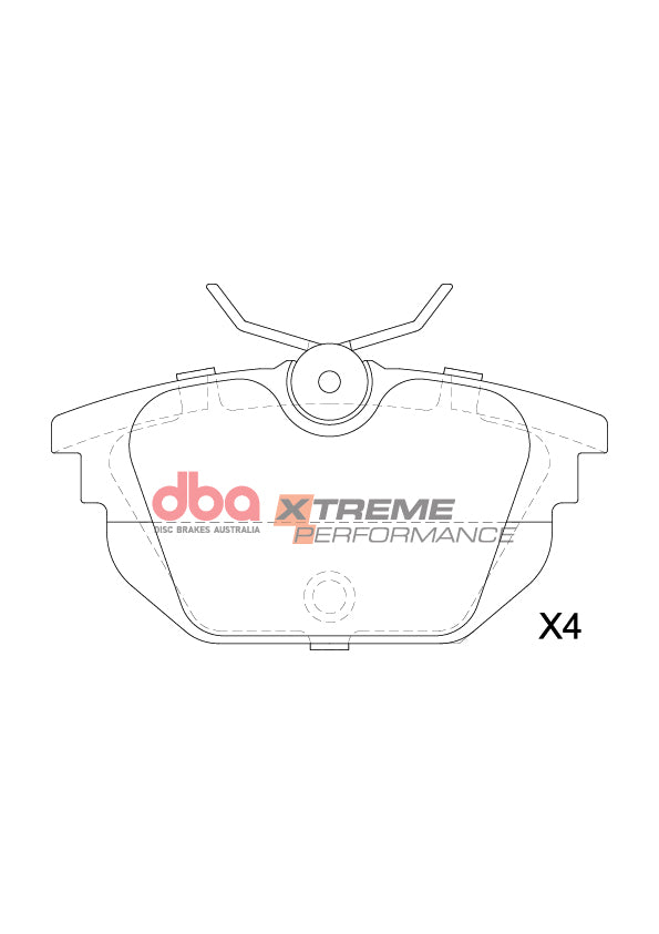 Xp Performance Brake Pads Alfa Gtv V6 Spider 1998 2006 Rear DB15208XP - DBA