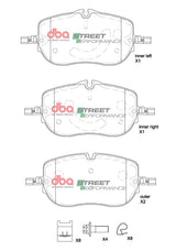 Sp Performance Brake Pads Mercedes-Benz C200 Mhev W206 Front DB15209SP - DBA | Universal Auto Spares