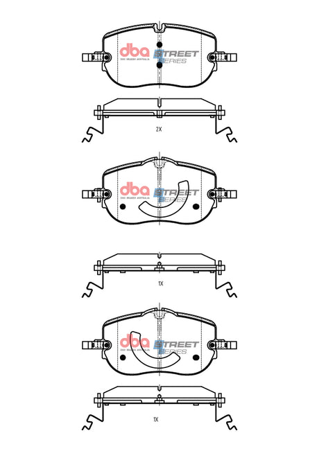Ss Street Series Brake Pads Mercedes-Benz C200 Mhev 2021 On Front DB15209SS - DBA | Universal Auto Spares