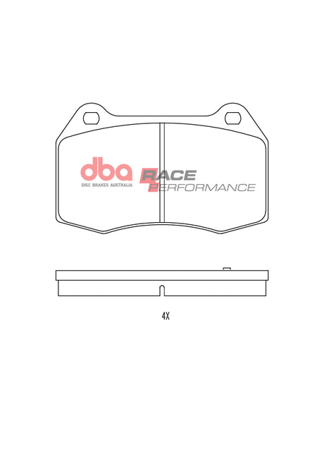 Race Brake Pads Nissan 350Z & Skyline 1990-2009 Front DB1520RP - DBA | Universal Auto Spares