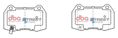 Ss Street Series Brake Pads Nissan 350Z & Skyline 1990-2009 Front DB1520SS - DBA | Universal Auto Spares