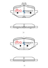Ss Street Series Brake Pads Mercedes-Benz C200 Mhev 2021 On Rear DB15211SS - DBA | Universal Auto Spares
