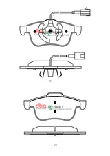 Sp Performance Brake PadsAlfa Romeo 159 Giuliettaspider 2007-2012 Front DB15214SP - DBA | Universal Auto Spares
