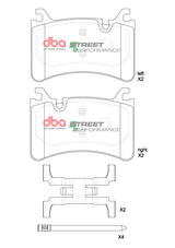 Sp Performance Brake Pads Alfa Romeo Stelvio/Giulia Quadrifoglio (Ceramic) 2015 > Rear DB15215SP - DBA