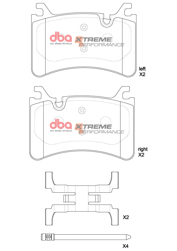 Sp Performance Brake Pads Alfa Romeo Stelvio/Giulia Quadrifoglio (Ceramic) 2015 > Rear DB15215XP - DBA