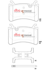 Sp Performance Brake Pads Alfa Romeo Stelvio/Giulia Quadrifoglio (Ceramic) 2015 > Rear DB15215XP - DBA