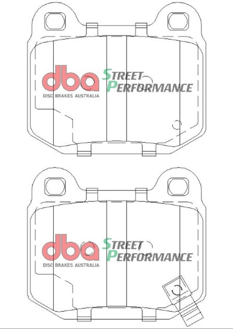 Sp Performance Brake Pads Mitsubishi/Nissan & Subaru 1990-2008 Rear R90 Approved DB1521SP - DBA | Universal Auto Spares