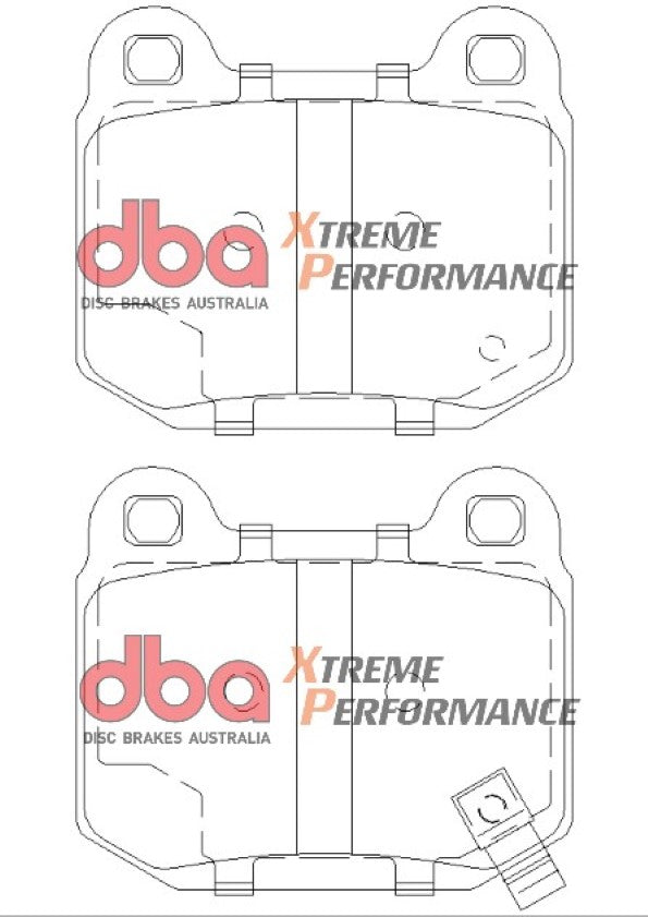 Xp Performance Brake Pads Mitsubishi/Nissan & Subaru 1990-2008 Rear R90 Approved DB1521XP - DBA