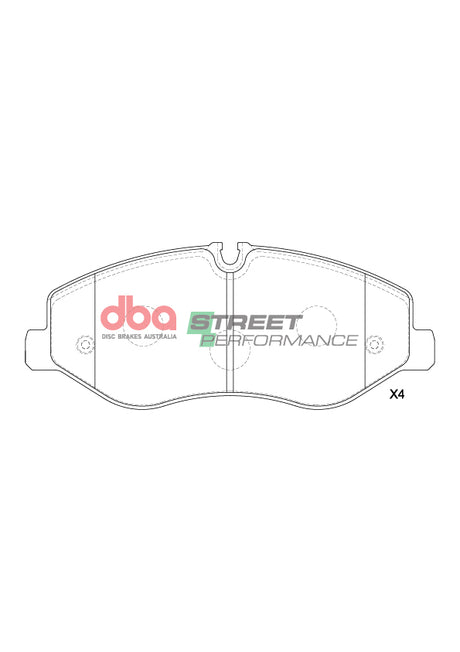 Sp Performance Brake Pads Mercedes-Benz Vito Van 119 2015 On Front DB15220SP - DBA | Universal Auto Spares