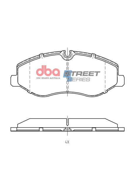 Ss Street Series Brake Pads Mercedes-Benz Vito Van 119 2015 On Front DB15220SS - DBA | Universal Auto Spares