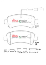 Sp Performance Brake Pads Fiat Ducato Maxi 40 2014 -> Rear DB15221SP - DBA
