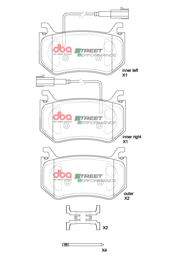 Sp Performance Brake Pads Alfa Romeo Stelvio/Giulia Quadrifoglio (Non Ceramic) 2015 > Rear DB15222SP - DBA