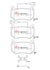 Sp Performance Brake Pads Alfa Romeo Stelvio/Giulia Quadrifoglio (Non Ceramic) 2015 > Rear DB15222SP - DBA