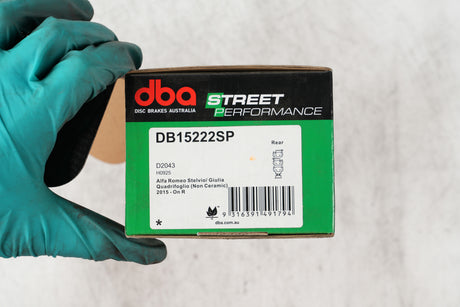Sp Performance Brake Pads Alfa Romeo Stelvio/Giulia Quadrifoglio (Non Ceramic) 2015 > Rear DB15222SP - DBA | Universal Auto Spares