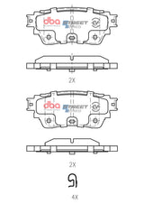 Ssev Street Series Brake Pads Nissan Xtrail E- Power 2022 -> Rear DB15223SSEV - DBA
