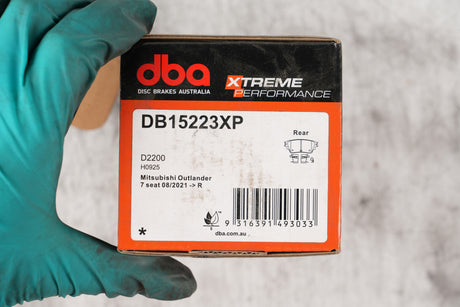 Xp Performance Brake Pads Mitsubishi Outlander 7 Seat 08/2021 -> Rear DB15223XP - DBA