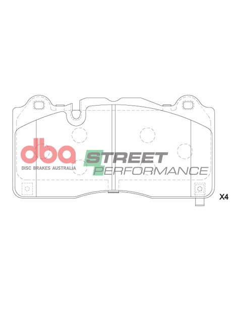 Sp Performance Brake Pads Chev Camaro ZL1 2019 -> Front DB15224SP - DBA | Universal Auto Spares