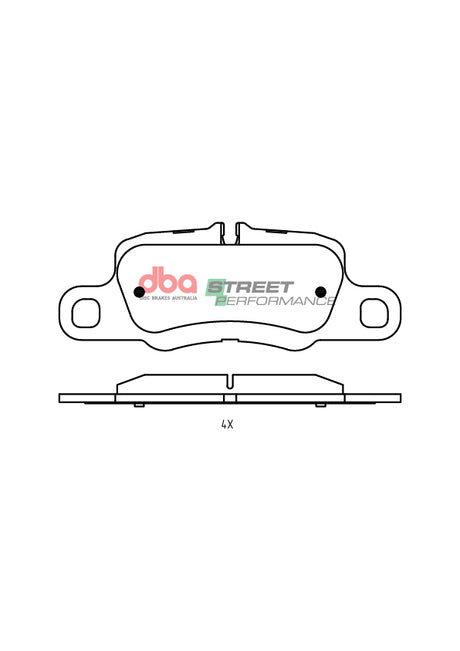 Sp Performance Brake PadsPorsche Panamera 970 220KW 3.6L 2011 > Rear DB15227SP - DBA | Universal Auto Spares