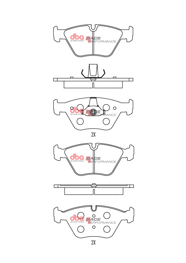 Race Brake Pads Bmw & Mg 1999-2014 Front DB1522RP - DBA