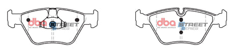 Ss Street Series Brake Pads Bmw & Mg 1999-2014 Front (Wear Sensor DBAWS1000 DBAWS1029 ) DB1522SS - DBA | Universal Auto Spares