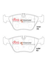 Xp Performance Brake Pads Bmw & Mg 1999-2014 Front (Wear Sensor DBAWS1000) DB1522XP - DBA