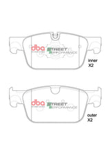 Sp Performance Brake Pads Volvo XC60 Mhev 2021 -> Front DB15250SP - DBA | Universal Auto Spares