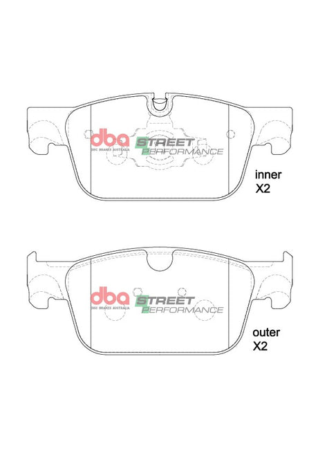 Sp Performance Brake Pads Volvo XC60 Mhev 2021 -> Front DB15250SP - DBA | Universal Auto Spares