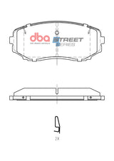 Ss Street Series Brake Pads Mitsubishi Eclipse Cross 2017 > Front DB15252SS - DBA | Universal Auto Spares