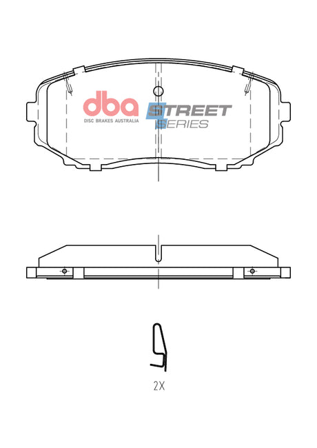Ss Street Series Brake Pads Mitsubishi Eclipse Cross 2017 > Front DB15252SS - DBA | Universal Auto Spares