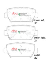 Sp Performance Brake Pads Mitsubishi Eclipse Cross 2017 -> Rear DB15254SP - DBA | Universal Auto Spares