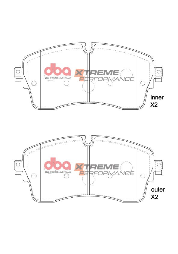 Xp Performance Brake Pads Jaguar E-Pace 18 Inch Wheels 2017-2019 Front DB15257XP - DBA