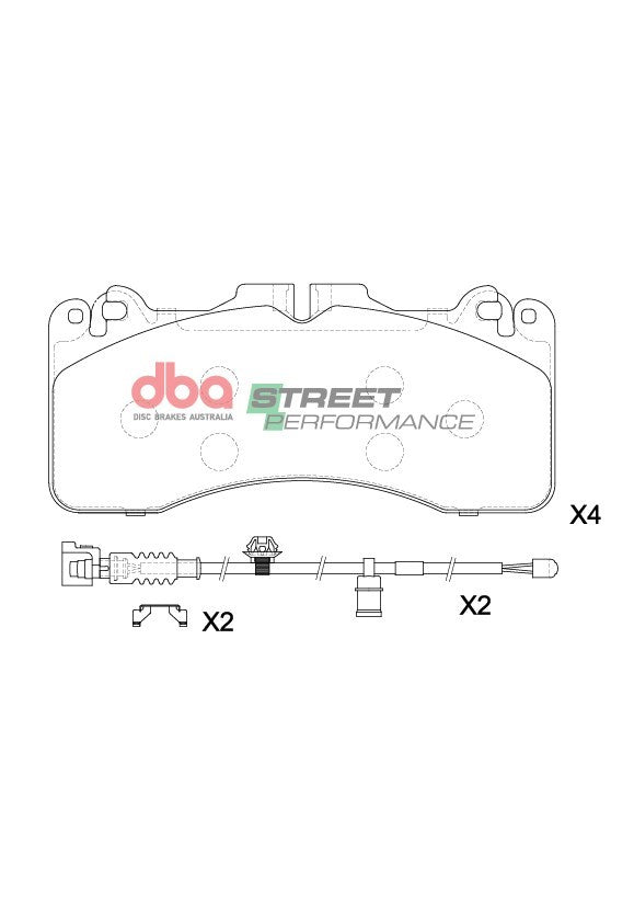 Sp Performance Brake Pads Front Sport Lexus LS460 Rc-F 2009 -> Front DB15259SP - DBA