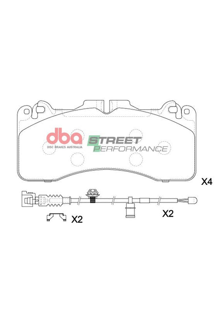 Sp Performance Brake Pads Front Sport Lexus LS460 Rc-F 2009 -> Front DB15259SP - DBA | Universal Auto Spares