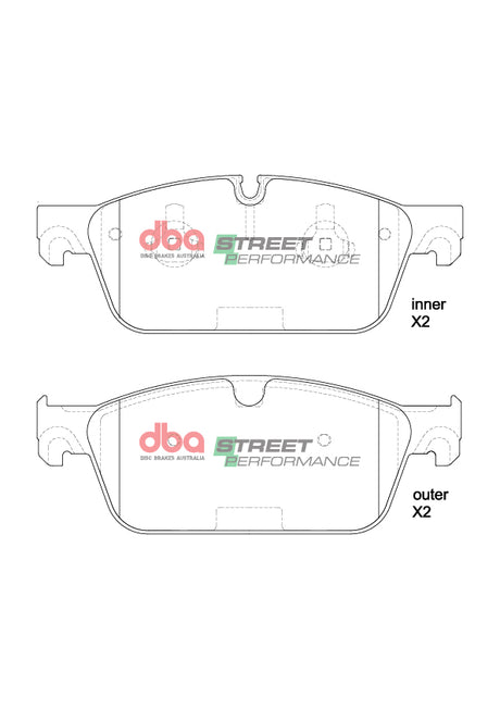 Sp Performance Brake Pads Mercedes-Benz Gl Gle Gls Ml 04/2012-01/2019 Front(suits Wear Sensor DBAWS1108 ) DB15261SP - DBA | Universal Auto Spares