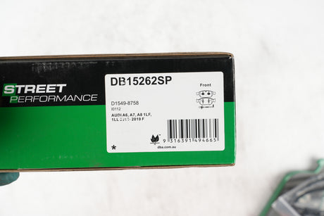 Sp Street Performance Brake Pads Audi A6 A7 A8 1LF 1LL 2015-2019 Front DB15262SP - DBA | Universal Auto Spares