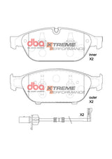 Xp Xtreme Performance Brake Pads Audi A6 A7 A8 1LF 1LL 2015-2019 Front DB15262XP - DBA