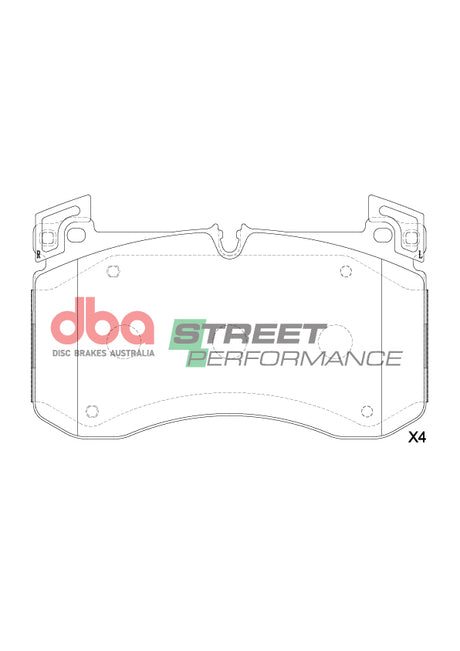 Sp Street Performance Brake Pads Amg Gle Gls Sport Package 2018 -> Front DB15263SP - DBA | Universal Auto Spares