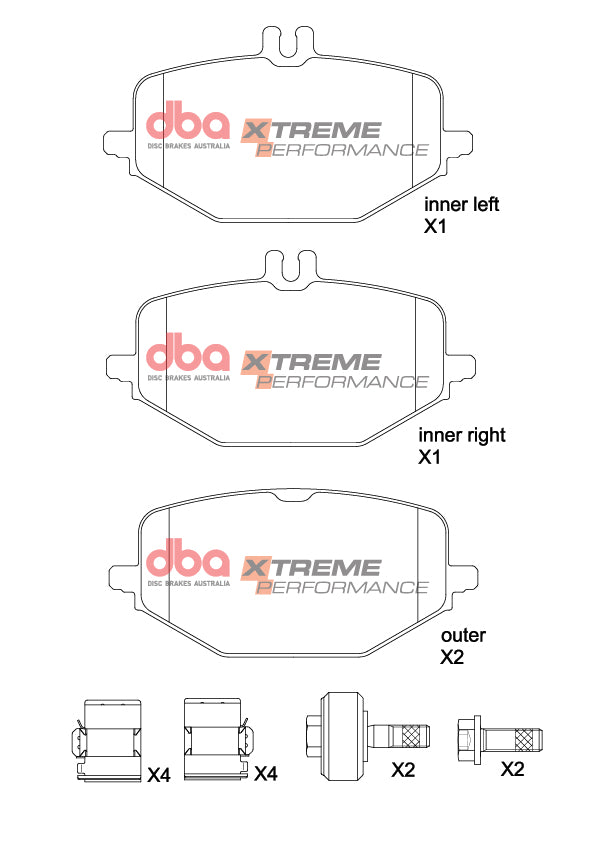 Xp Xtreme Performance Brake Pads Amg Gle Gls Sport Package 2018 -> Rear DB15265XP - DBA