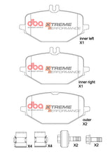 Xp Xtreme Performance Brake Pads Amg Gle Gls Sport Package 2018 -> Rear DB15265XP - DBA | Universal Auto Spares