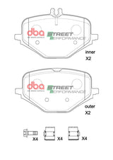 Sp Street Performance Brake Pads Amg Gle Gls Non Sport 2018 -> Rear DB15266SP - DBA