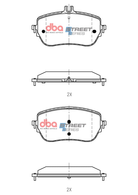 Ss Street Series Brake Pads Mercedes-Benz A B Cla Gla Non Sport 2018-> Front DB15267SS - DBA | Universal Auto Spares