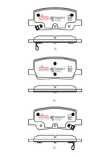 Ssev Street Series Brake Pads Tesla Model X 90D AWD 9.2015 -> Rear DB15278SSEV - DBA | Universal Auto Spares